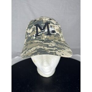Promotional Adventures Men's Strapback Digital Camo Hat Mississippi Braves Logo